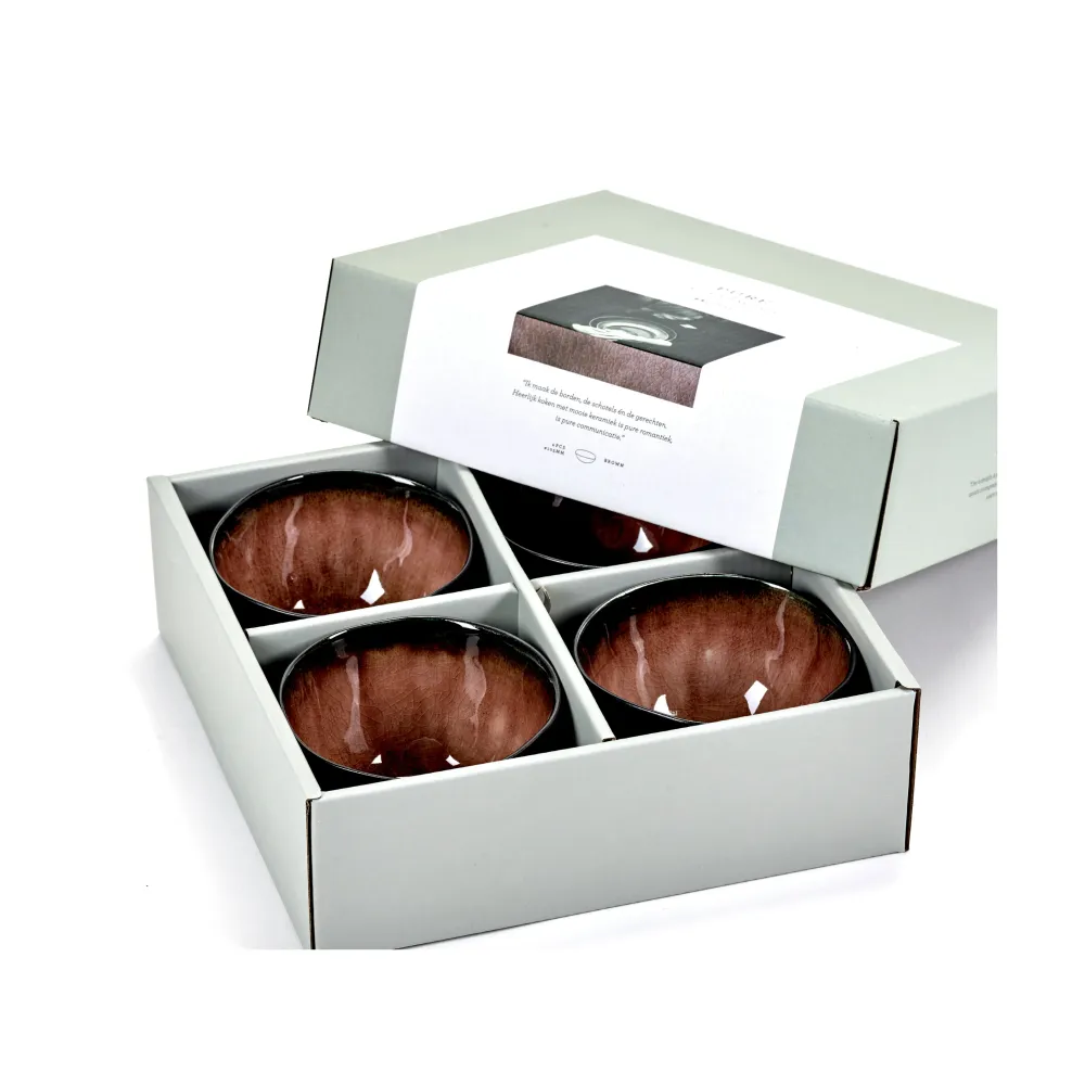 Serax Pure Collectie Pascale Naessens Bruin Kommetje M l10,5 x b10,5 x h6,5 cm