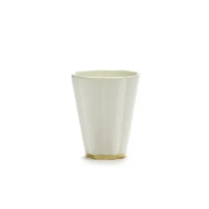 Serax - Roger Van Damme - BEKER S WIT GOUD DESIREE - Set van 4