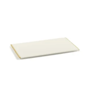 Serax - Roger Van Damme - BORD RECHTHOEKIG WIT GOUD DESIREE - Set van 3