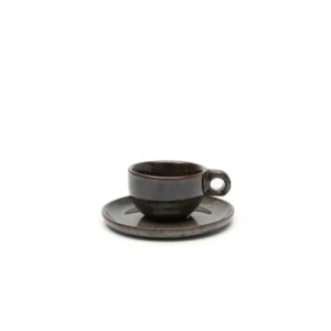 Serax - Sergio Herman - CAPPUCCINOKOP + SCHOTEL INDI GREY - Set van 4