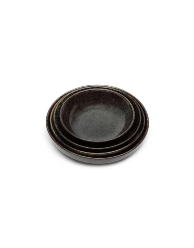 Serax - Sergio Herman - DIEP BORD M INDI GREY SURFACE - Set van 4
