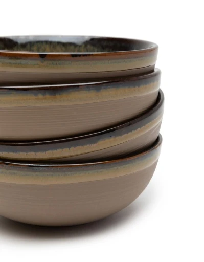 Serax - Sergio Herman - KOM S INDI GREY SURFACE - Set van 4