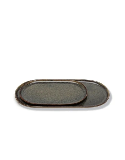 Serax - Sergio Herman - TAPASBORD L INDI GREY SURFACE - Set van 4