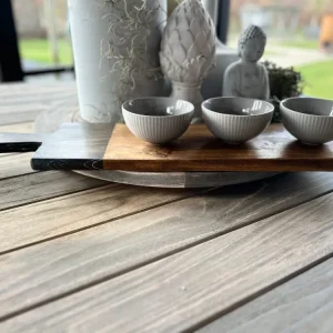 Serveerplank Brocante 59 cm met 3 schaaltjes