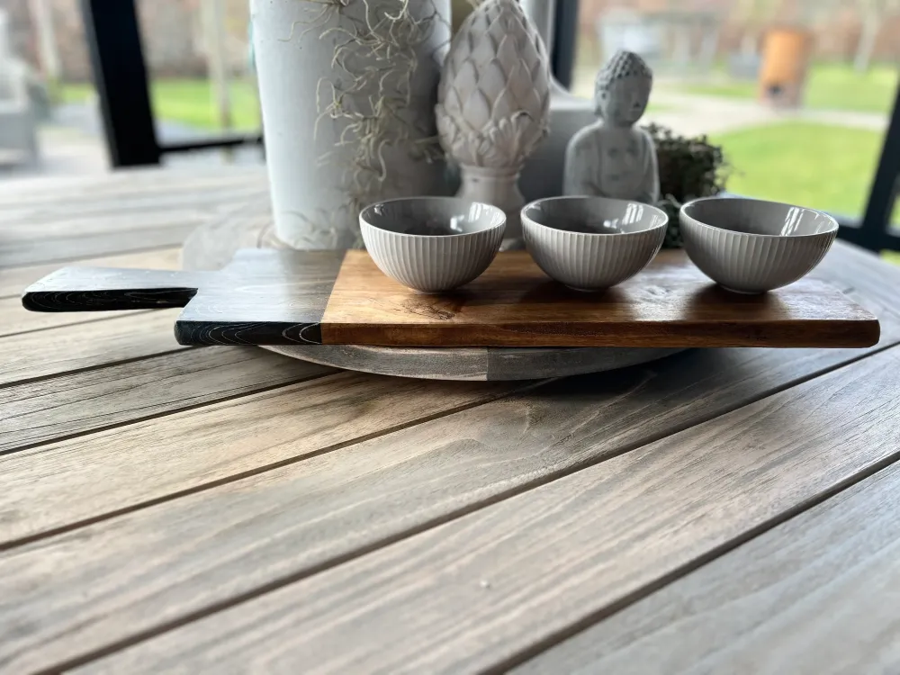 Serveerplank Brocante 59 cm met 3 schaaltjes