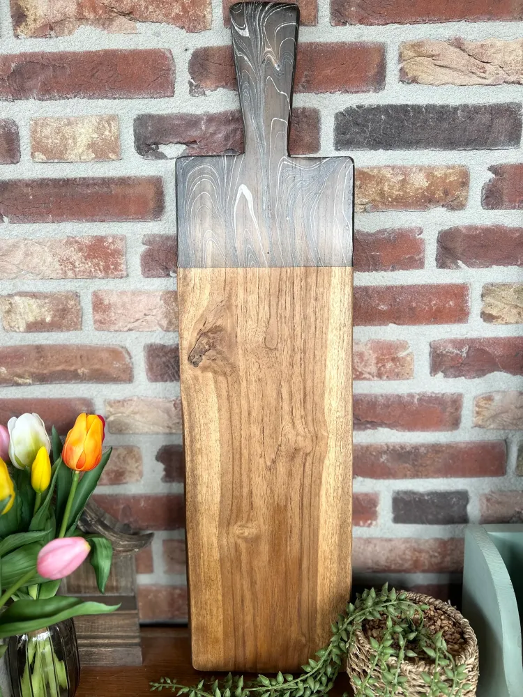 Serveerplank Brocante 59 cm met 3 schaaltjes