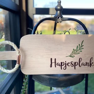 Serveerplank Hapjesplank met eigen naam 55 cm