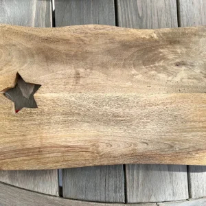 Serveerplank - Mangohout - Ster