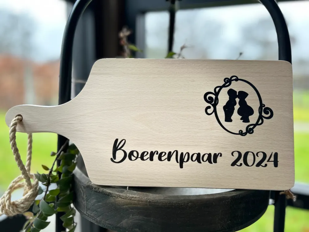 Serveerplankje 35 cm - Boerenpaar