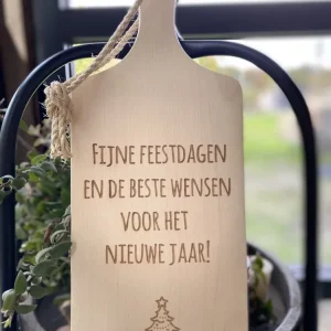 Serveerplankje 35 cm Fijne Feestdagen