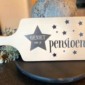 Serveerplankje 35 cm Geniet van je Pensioen