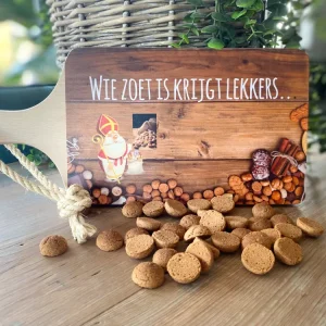 Serveerplankje 35 cm Sinterklaas Wie zoet is krijgt lekkers
