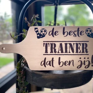 Serveerplankje 35 cm Voetbal Trainer