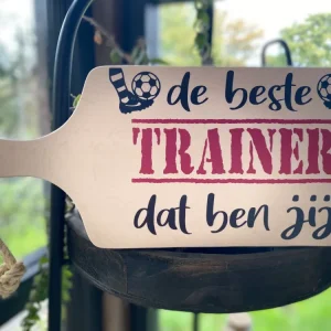 Serveerplankje 35 cm Voetbal Trainer Rood