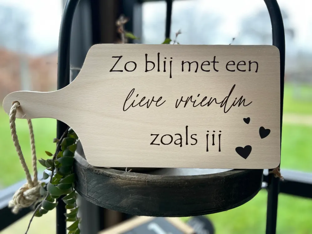Serveerplankje 35 cm Vriendin