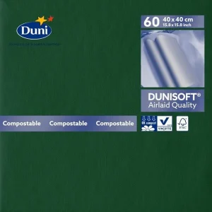 Servet airlaid donkergroen 40x40 720 st. 117275 -