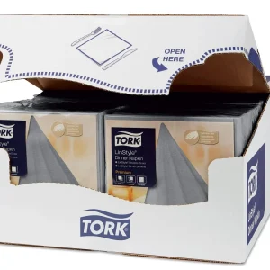 Servet Tork LinStyle grijs 600 st. 478728 -