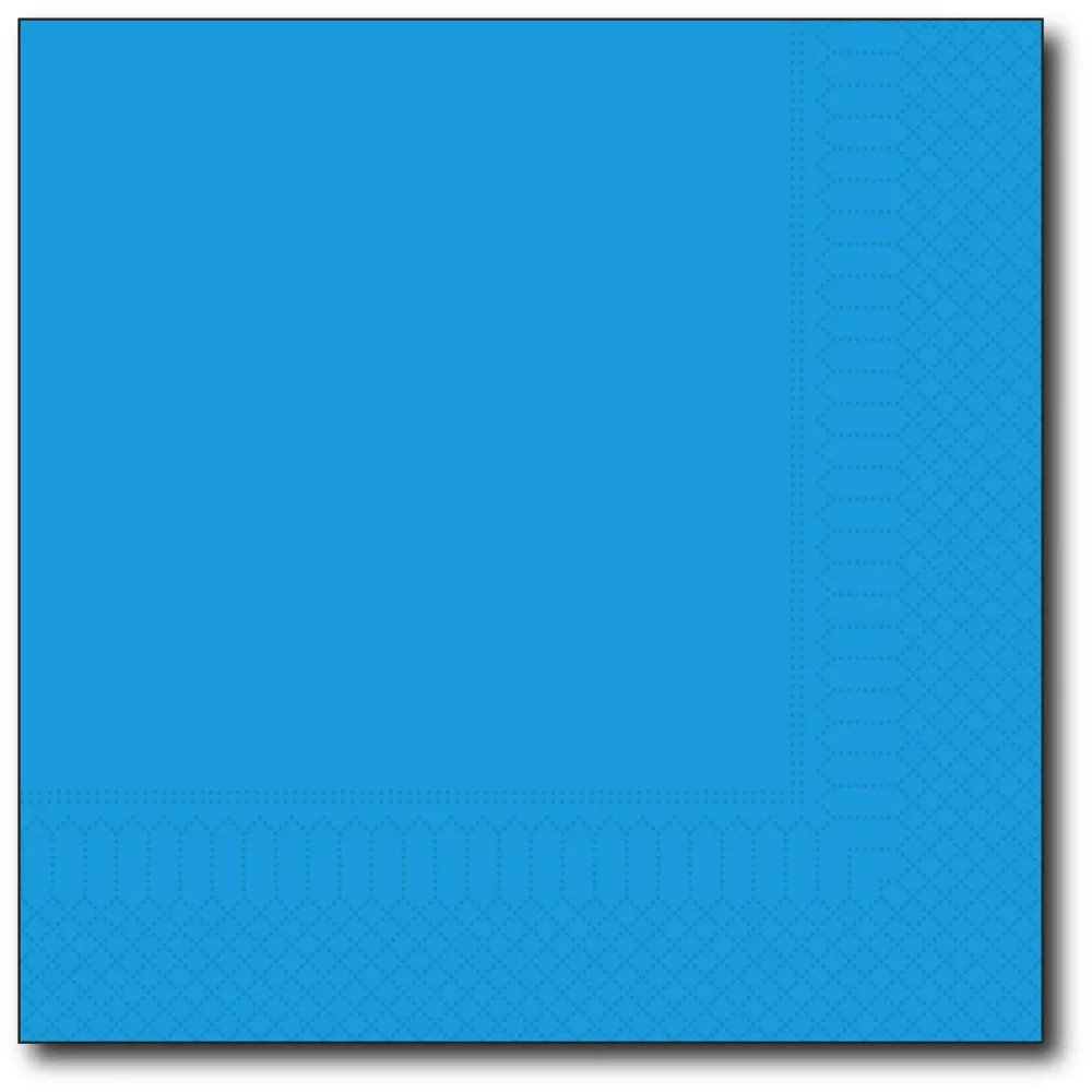 Servetten N33/2 P2P cyaan 1000st -