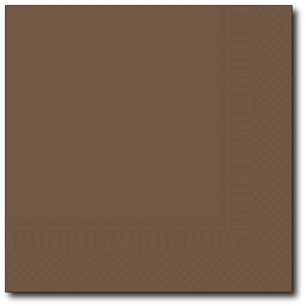 Servetten N40/2 8-vouw chocolat 2000 st.