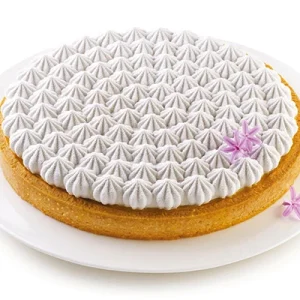 Silikomart Kit Tarte Meringué - Set Ring + Silicone Decorative Mat Ø250 Mm