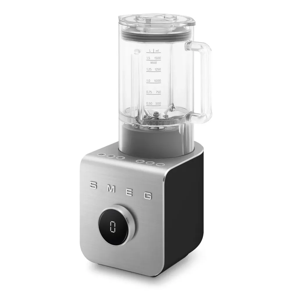 Smeg BLC01BLMEU High Performance Blender - volume 1,5 l - Tritan Renew - mat zwart met inox