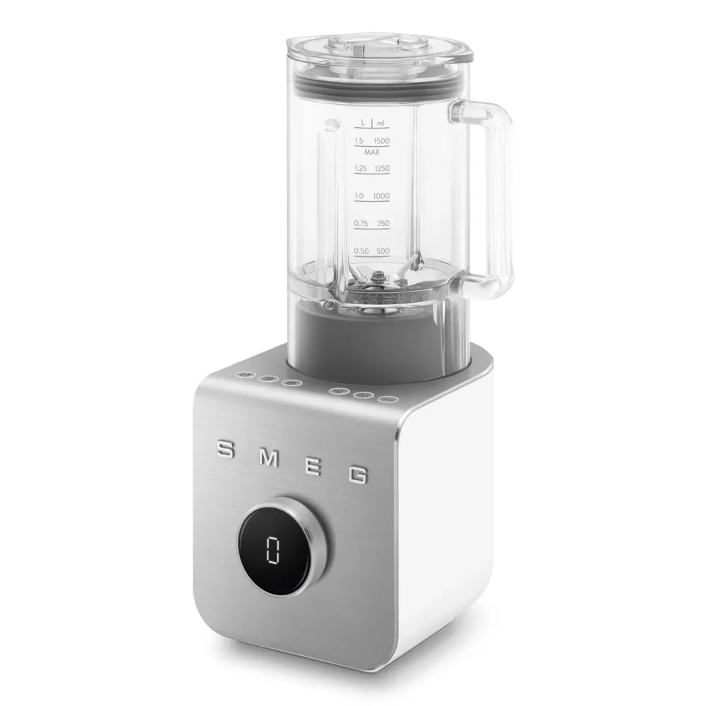 Smeg BLC01WHMEU High Performance Blender - volume 1,5 l - Tritan Renew - mat wit met inox