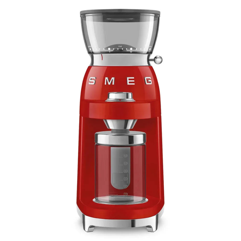 Smeg CGF03RDEU Koffiemolen - Tritan Renew - rood