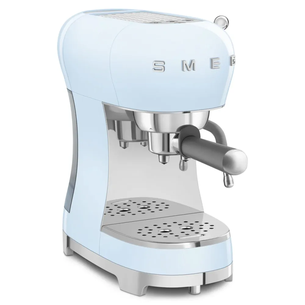 Smeg ECF02PBEU Espresso koffiemachine - pastelblauw