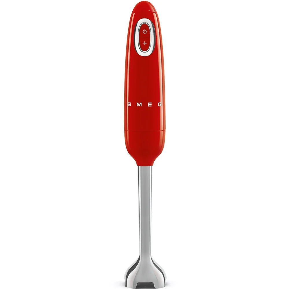 Smeg HBF03RDEU Handblender - 700 W - Turbo functie - 5 snelheden - Met accessoires - Rood