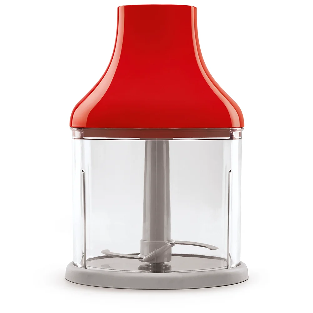 Smeg HBF03RDEU Handblender - 700 W - Turbo functie - 5 snelheden - Met accessoires - Rood