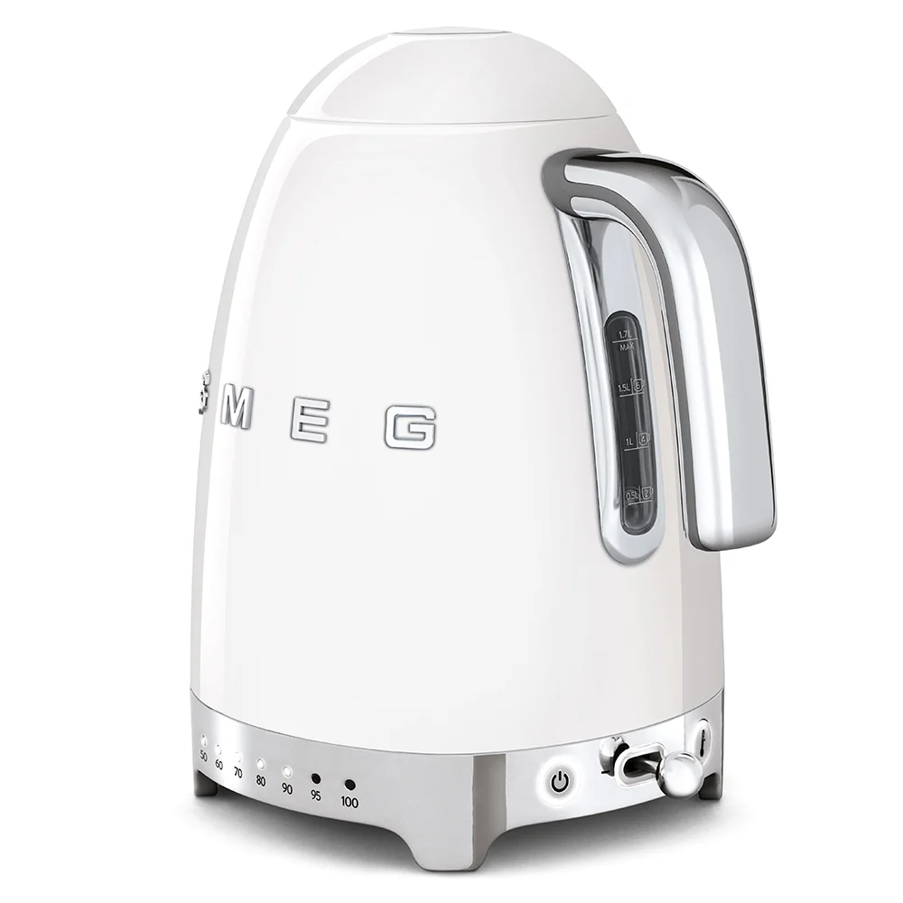 Smeg KLF04WHEU Waterkoker - regelbare temperatuur - volume 1,7 liter - wit