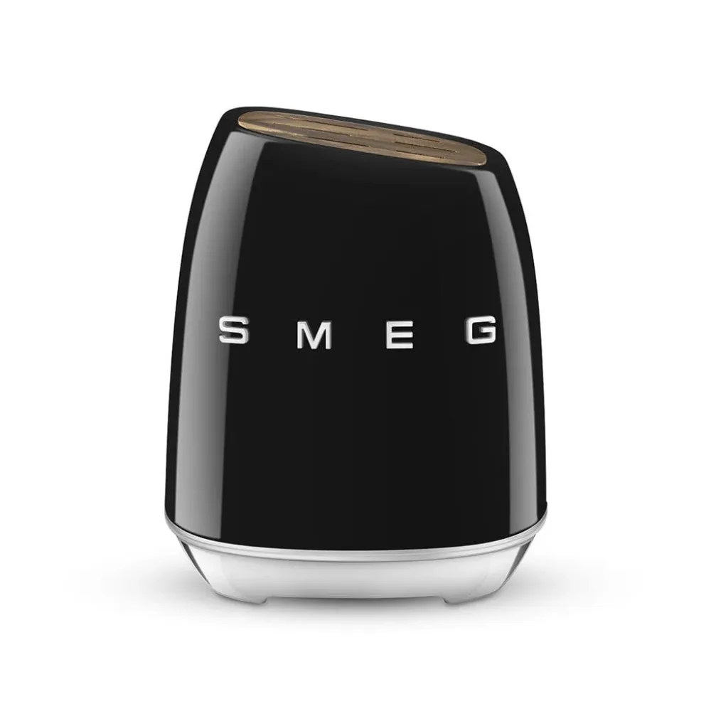 SMEG - Messenblok met 6 messen Zwart