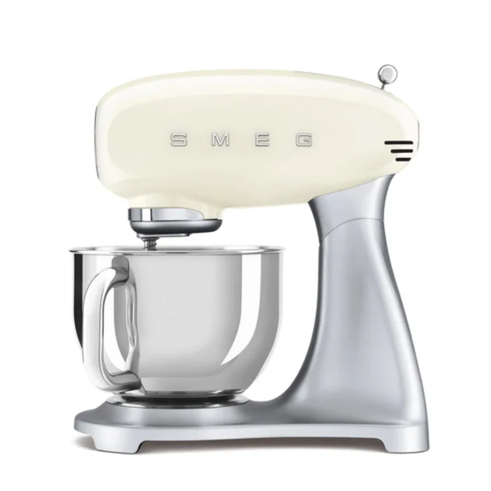 Smeg SMF02CREU Keukenmachine - inox mengkom volume 4,8 liter - crème met zilver