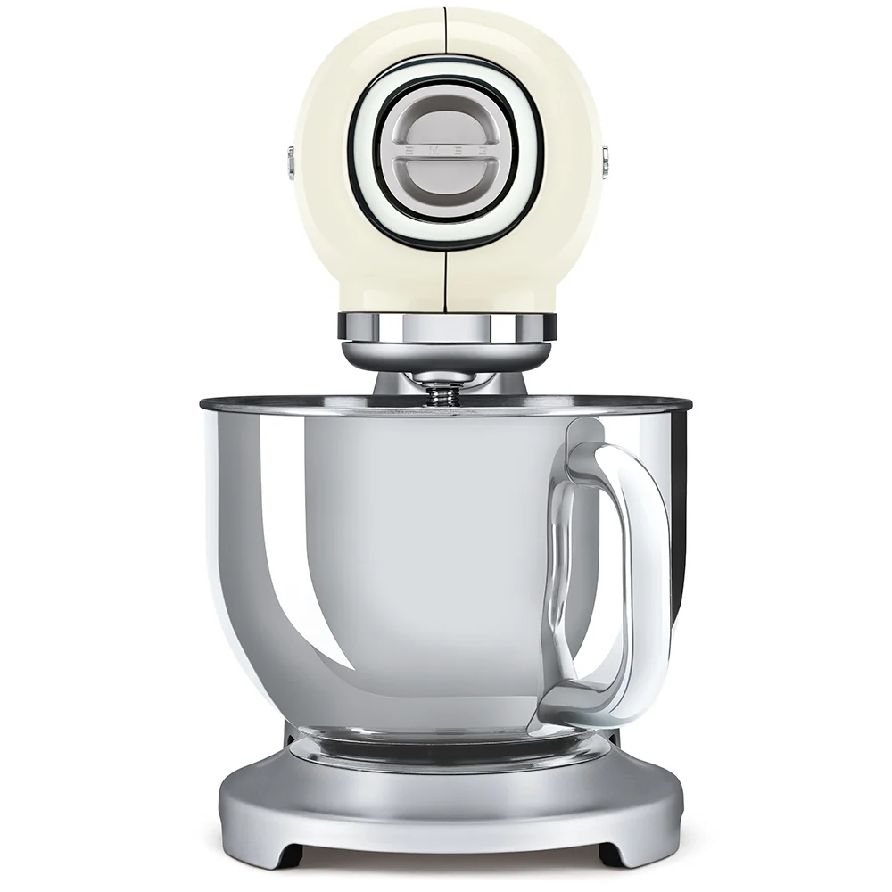 Smeg SMF02CREU Keukenmachine - inox mengkom volume 4,8 liter - crème met zilver
