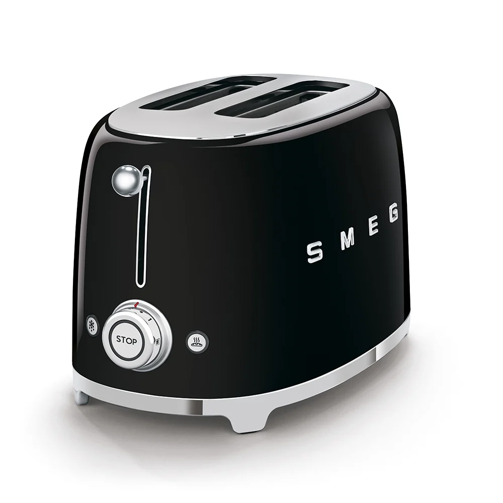 Smeg TSF01BLEU Broodrooster - 2 sleuven 2 sneden - zwart