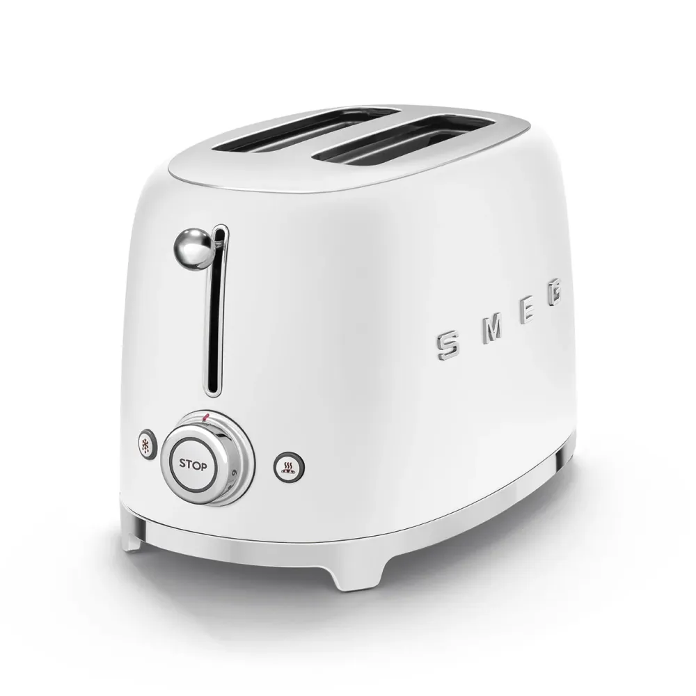 Smeg TSF01WHMEU Broodrooster - 2 sleuven 2 sneden - mat wit