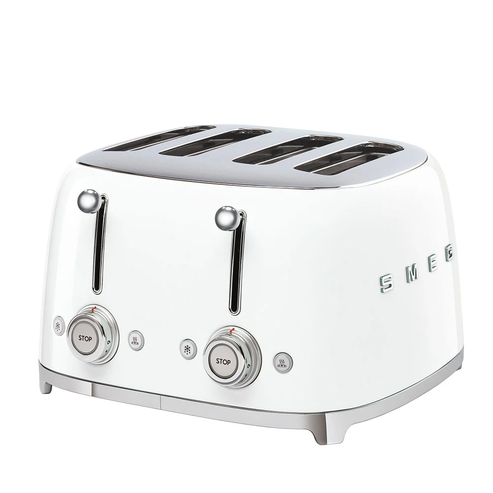 Smeg TSF03WHEU Broodrooster - 4 sleuven 4 sneden - wit