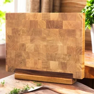 Snijplankhouder van massief hout