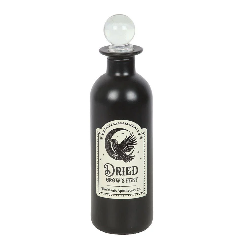 Dried Crow's Feet Decorative Glass Potion Bottle Something Different Wholesale