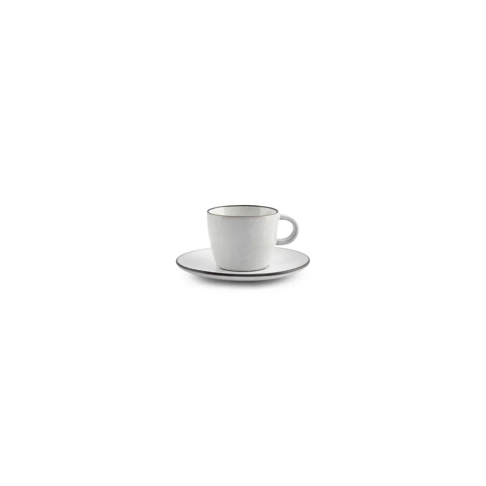 S|P Collection - Mokkaschotel 12cm wit Fina - Set van 4 SP Collection