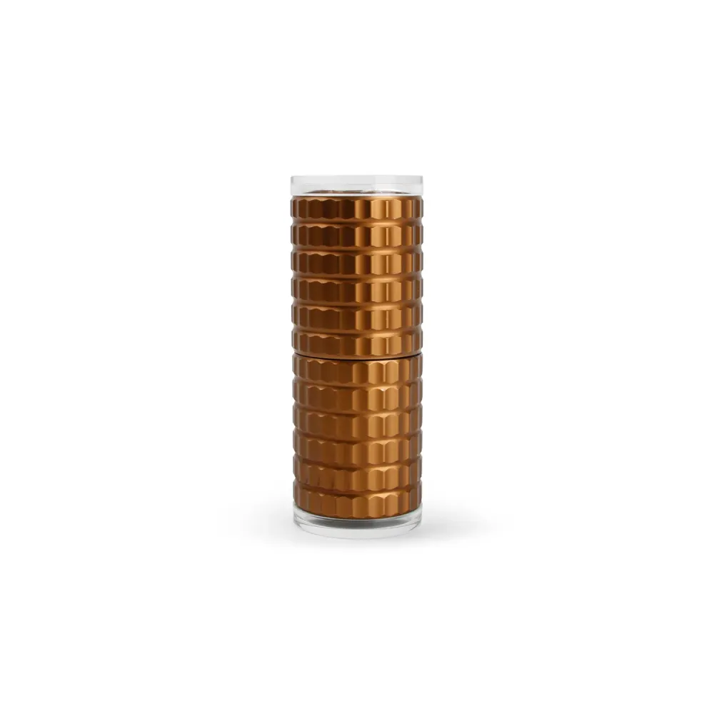S|P Collection - Peper/zoutmolen H12,5cm geribbeld rosé goud Savor SP Collection