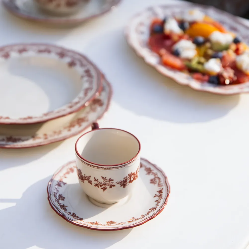 S|P Collection - Schotel 15,5cm burgundy Cyril - Set van 4 SP Collection