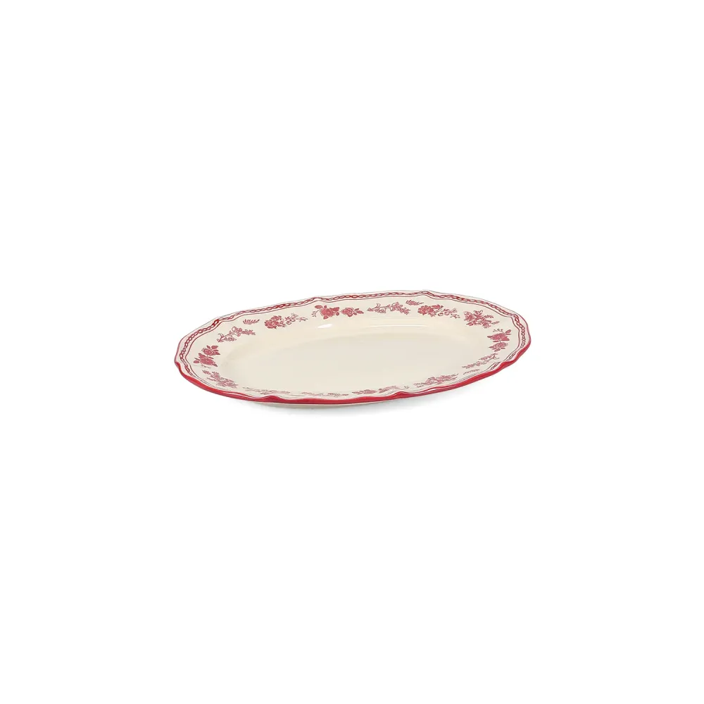 S|P Collection - Serveerschaal 25,5x18cm ovaal burgundy Cyril - Set van 2 SP Collection