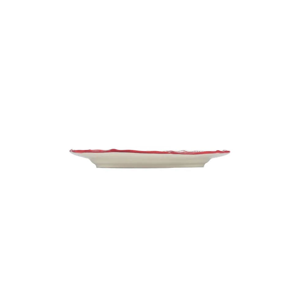 S|P Collection - Serveerschaal 25,5x18cm ovaal burgundy Cyril - Set van 2 SP Collection