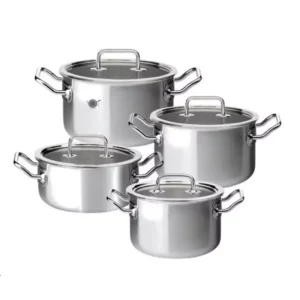 Brigade Basic Pannenset met Glazen Deksel 4-delig Spring