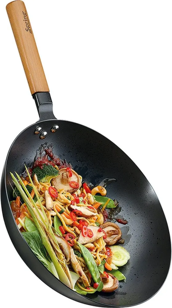 Spring Canton - Aziatische Wok - 30cm - Koolstofstaal