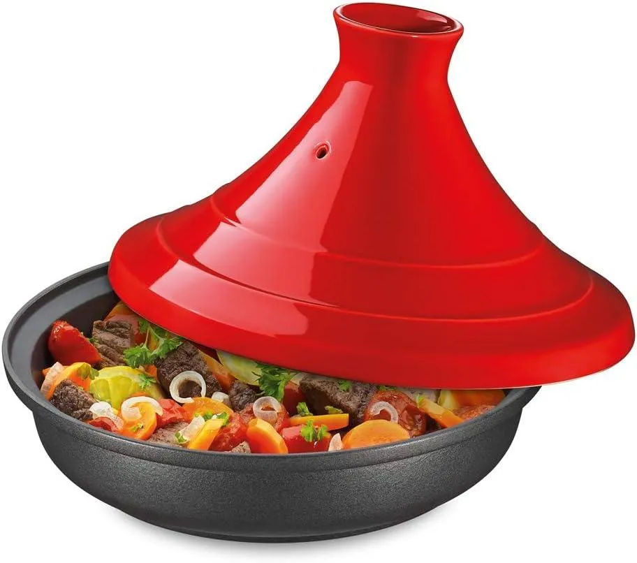 Spring Escale Tajine rood/zwart 28 cm