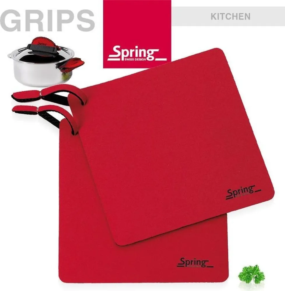 Spring Grips Pannenlapjes rood 1 Paar