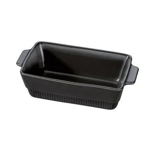 Spring ovenschaal rechthoekig zwart 28.5x15.0 cm 1.4 L