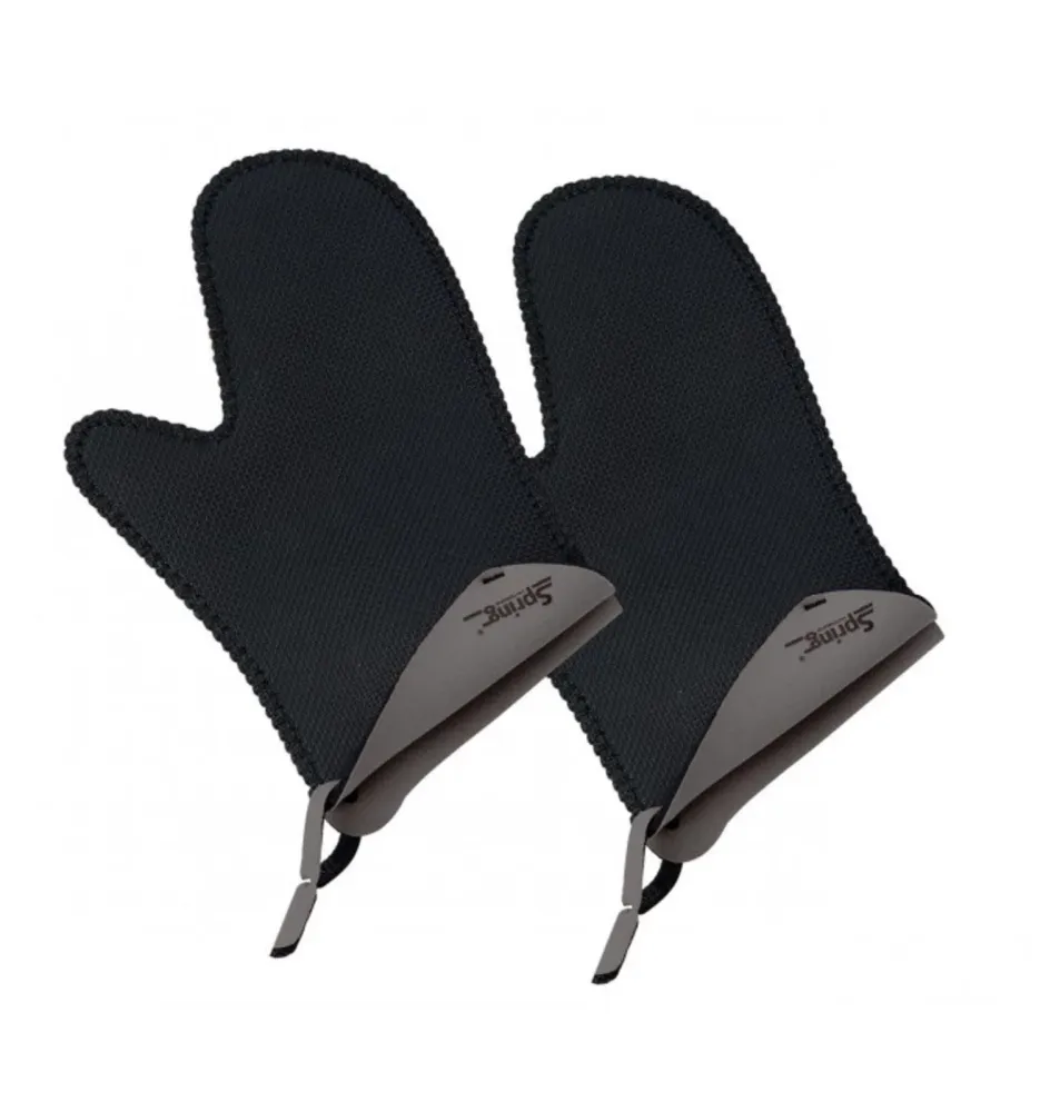 Spring Spring Grips Ovenwanten kort grijs 1 Paar